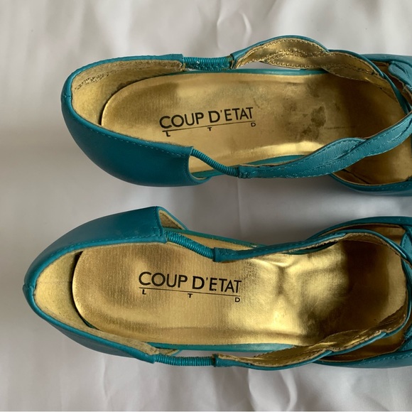 blue braided heels - Picture 4 of 7